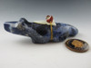 Badger fetish carved from Sodalite by Zuni artist Michael Mahooty available from Sacred Bear Jewelry.