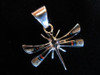 Dragonfly inlaid pendant in sterling by Navajo artist Ray Jack, Jr. available from Sacred Bear Jewelry.