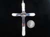 Cross in Sterling Silver with Turquoise Setting. Navajo from the Gallup, N.M. area.
