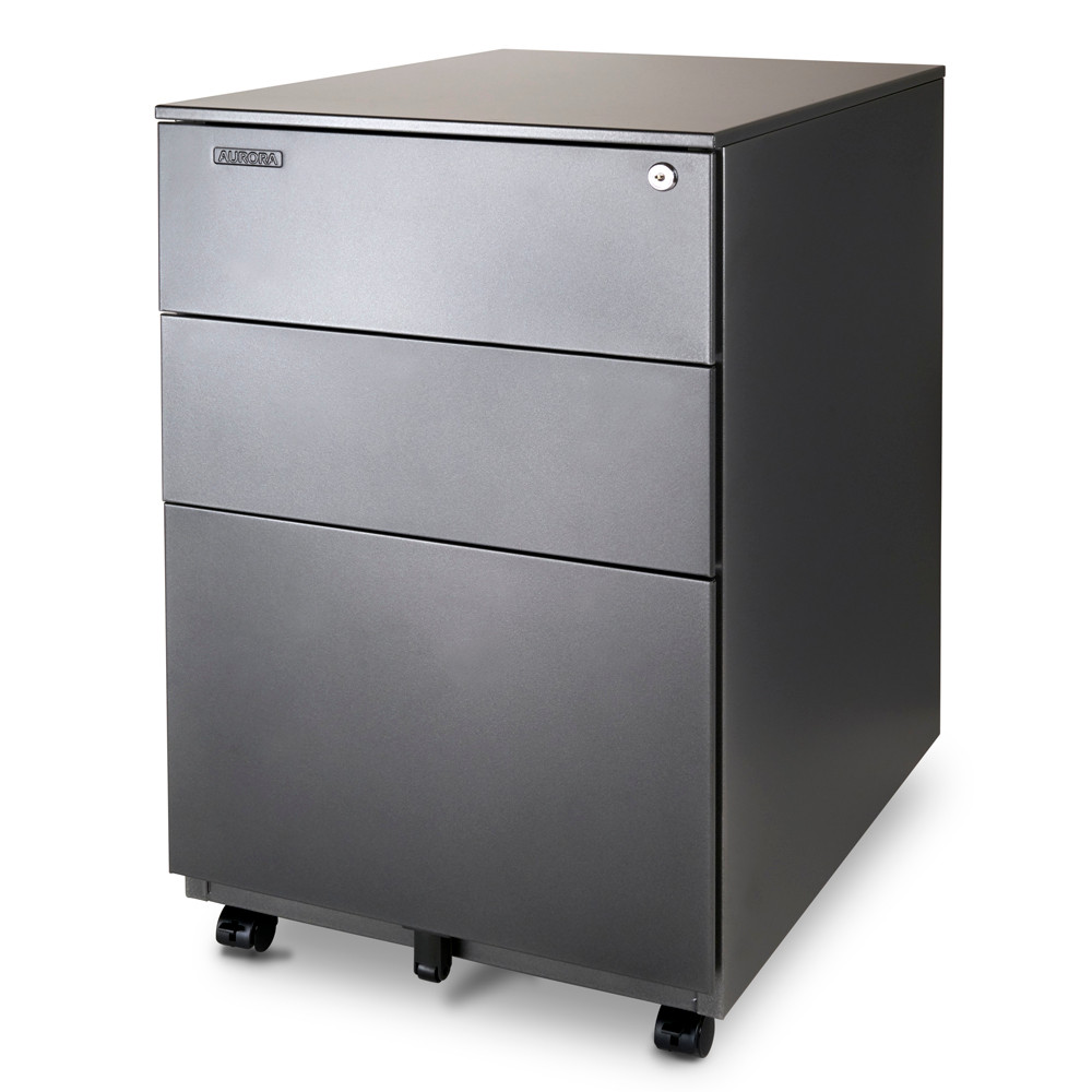 Aurora Fc 103mb Modern Soho Design 3 Drawer Metal Mobile File