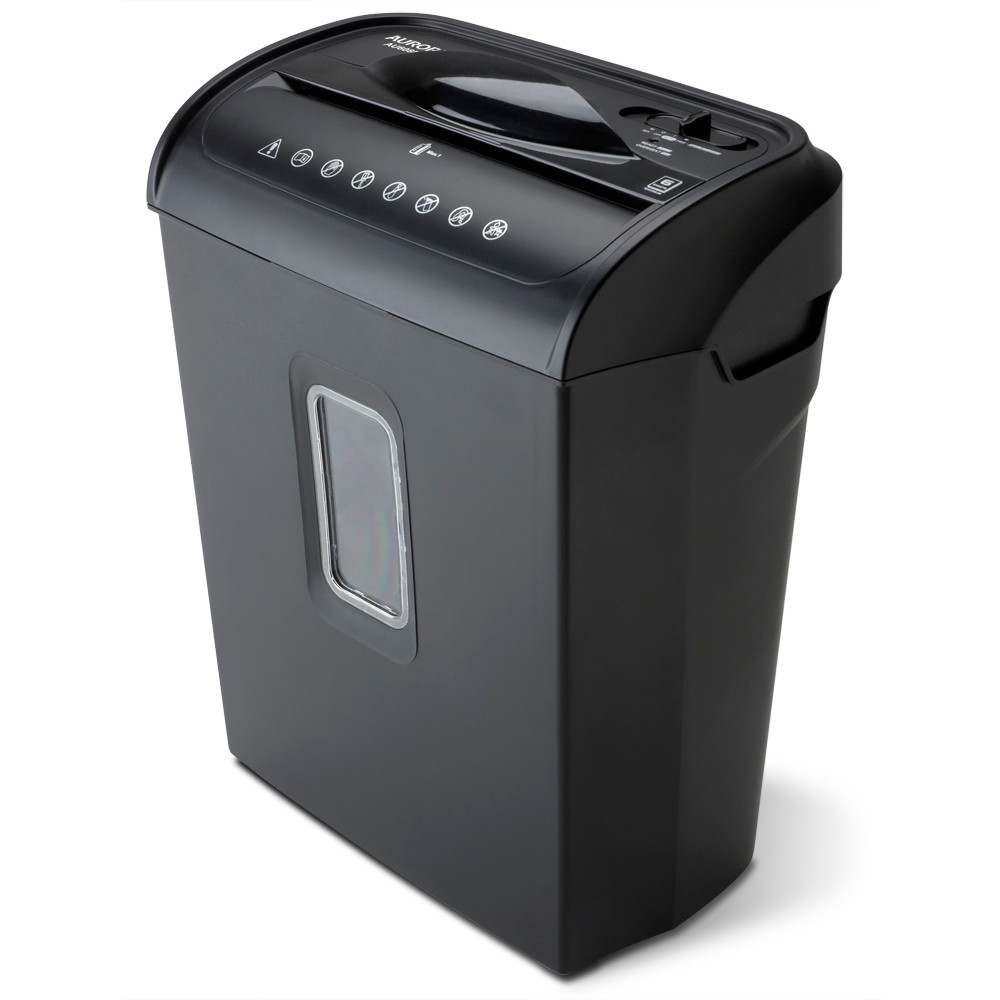 Aurora Au608mb High Security 6 Sheet Micro Cut Paper Credit Card Shredder With 3 5 Gallon Wastebasket 4 Minute Continuous Running Time Security Level P 4 Ithinkblue