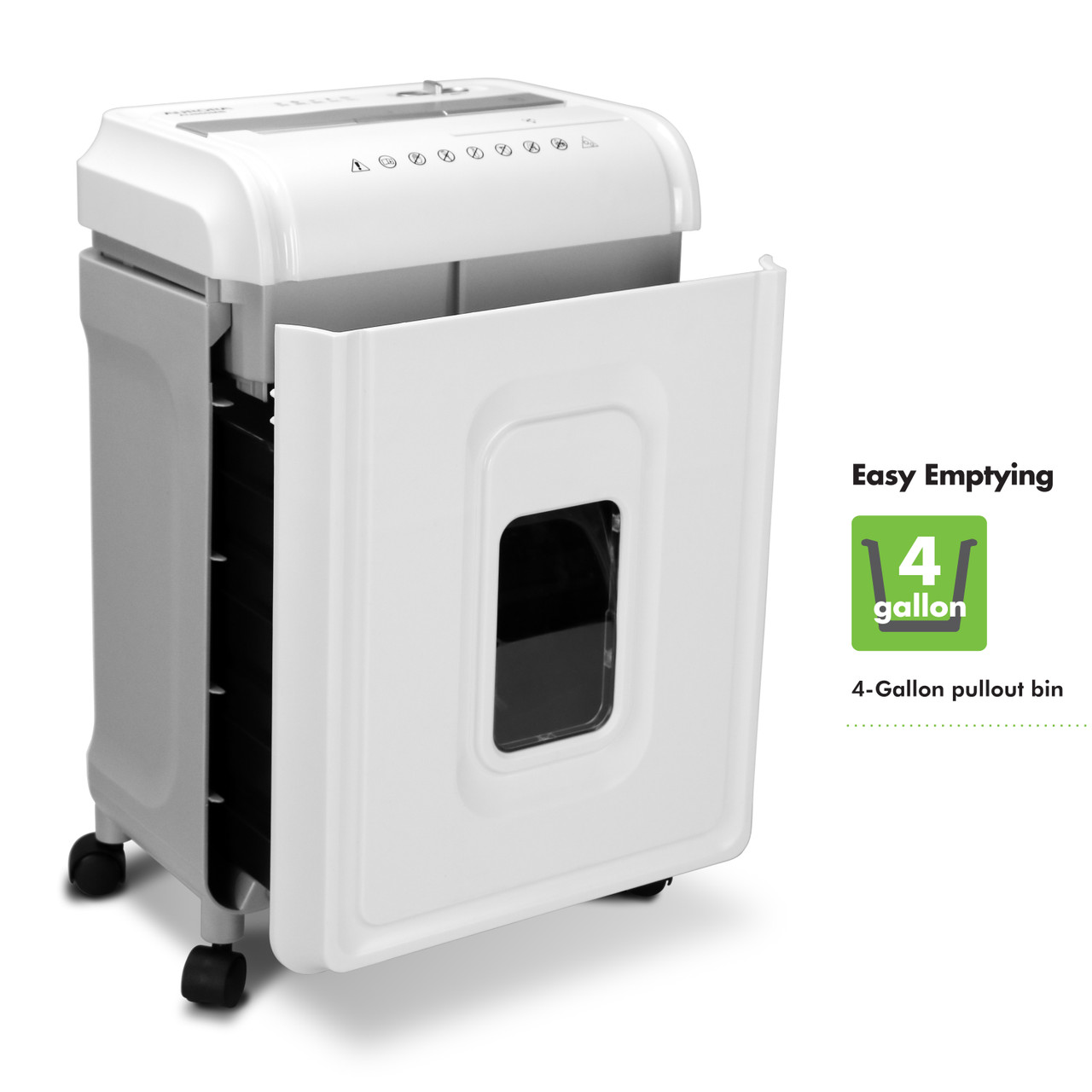 Bonsaii 12-Sheet Cross Cut Paper Shredder With 4-Gallon Pullout Bin, C