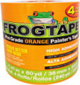 ShurTape 242808 1.41" x 60yd FrogTape Pro Grade Orange Painter's Tape (4/Pk)