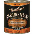 Varathane 9341H Qt Satin Classic Clear Oil Based Outdoor Spar Urethane