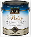 Zar 34513 1G Semi Gloss Poly Crystal Clear Int water based