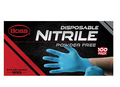 Boss B21041-XL 4 Mil Extra Large Blue Nitrile Disposable Gloves 100pk 