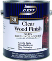 DEFT Clear Wood Finish Brushing Lacquer SATIN/ 1 Quart
