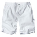Dickies White Painter's Shorts 11" Inseam