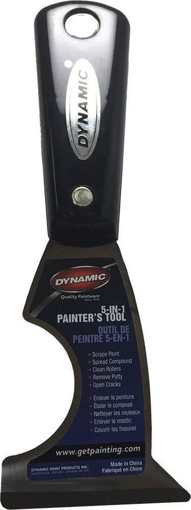 Hyde 2-1/2 5-In-1 Black & Silver Painter's Tool