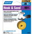 NORTON 5" 8 HOLE P40 HOOK & LOOP DISCS 20PK