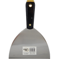 MERIT PRO  6" FLEX SCRAPER BLADE PUTTY KNIFE WITH BLACK PLASTIC HAMMER END HANDLE
