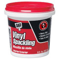 Dap 12130 Vinyl Spackling Compound  Interior, White, 1/2-Pint
