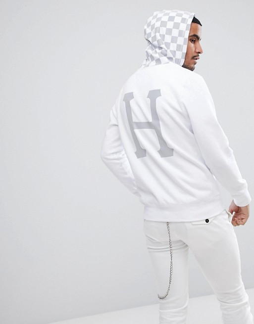 huf white hoodie