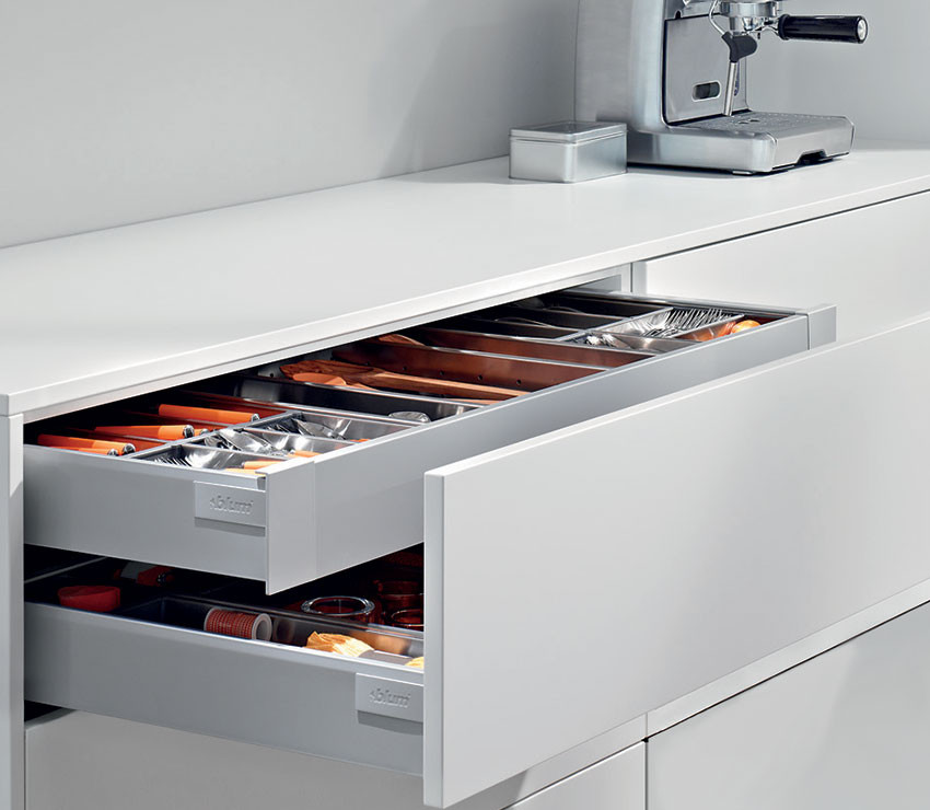 1000mm Grey Antaro Inner Drawer - Clutterfree kitchens
