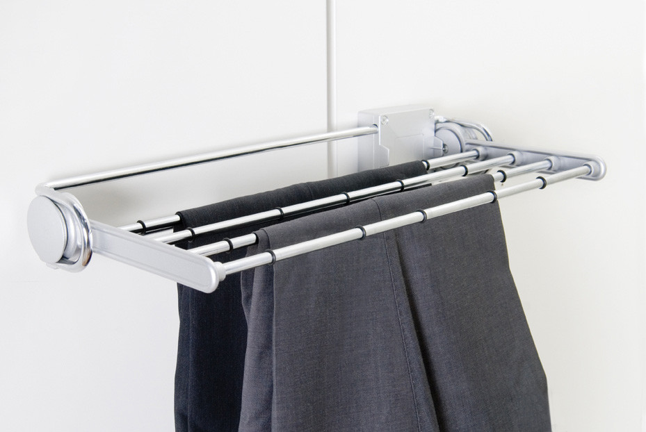 KOMPLEMENT pull-out trouser hanger, white, 100x35 cm (393/8x133/4