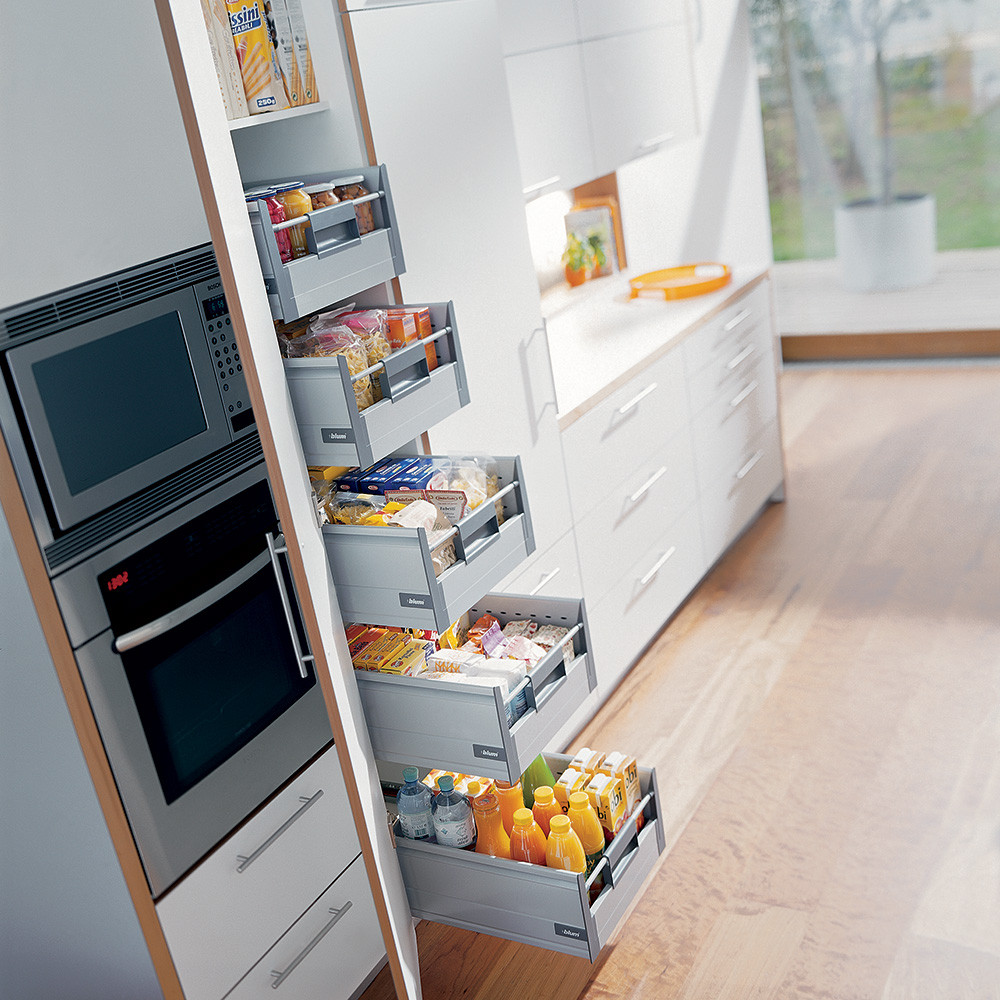 500mm Blum Larder Drawers Tandembox Clutterfree Kitchens