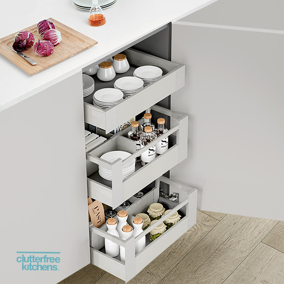 450mm X 3 Internal Drawer Pack Antaro Clutterfree Kitchens 450mm X 3 Internal Drawer Pack Antaro