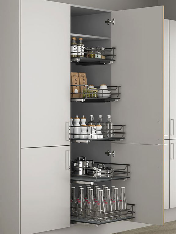 Larder cupboard store grey