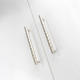 Polished Nickel Diamond Cut Pull Handle On White Cupboard 