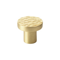 Hanover Hammered Knob - Satin Brass