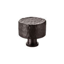 Round hammered cupboard knob 