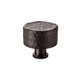 Round hammered cupboard knob 