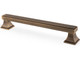 Alexander & Wilks Jesper square cupboard pull handles in antique brass 128mm & 160mm centres