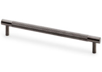 Brunel knurled dark bronze T-bar pull handle for cabinets and drawers