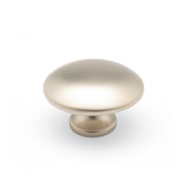 Mushroom- Round Satin Nickel Knob