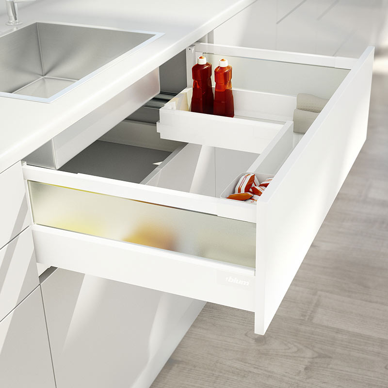 Blum under store sink drawer