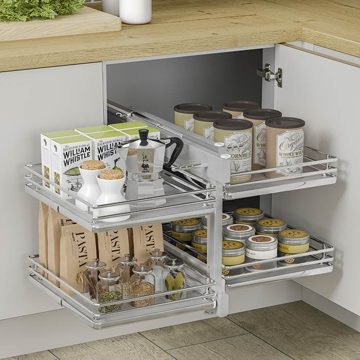 Image result for lemans corner cabinet storage"