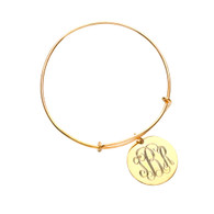 Gold Plated
Interlocking Script Monogram