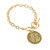 Gold Plated
Circle Monogram 