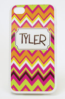 iPhone 4 Case 
White wrap
Pattern - Ziggy Hot