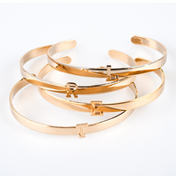 Lisette Initial Cuff Bracelet 