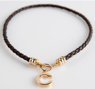 Braided Leather Garamond Necklace