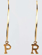 Lisette Gold Initial Earrings