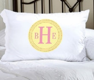 Circle Monogram Pillow