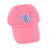 Color: Hot Pink
Font:   Hancock Monogram
Font Color: Light Blue