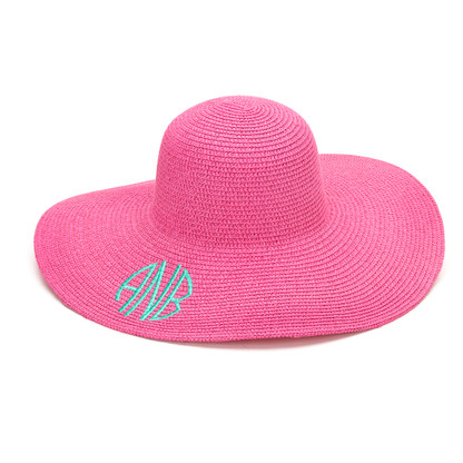 Hot Pink  FloppyHat
Circle Monogram
Mint Thread