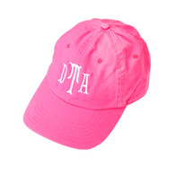 Hot Pink Hat
Cotillion Monogram
White Thread