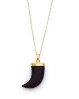 The Saber Tooth - Bloodstone horn pendant