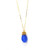 Cool Dude - Blue Faceted Tear Drop Stone