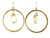 Isabelle - Clear and Gold dusted tear drop