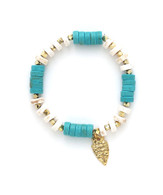 Turquoise & White