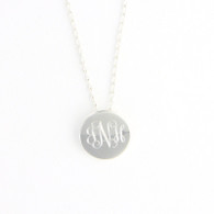 Small Silver-Plated Necklace, Pendant