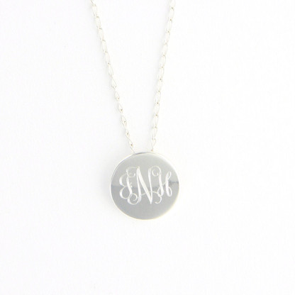Small Silver-Plated Necklace, Pendant