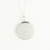 Round Braided Silver-Plated Pendant