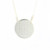 Round Silver-Plated Necklace, Pendant