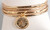 Pictured with set of 3 Lisa Stewart gold bangles (Item B115)
This bangle bracelet is sold as a single item